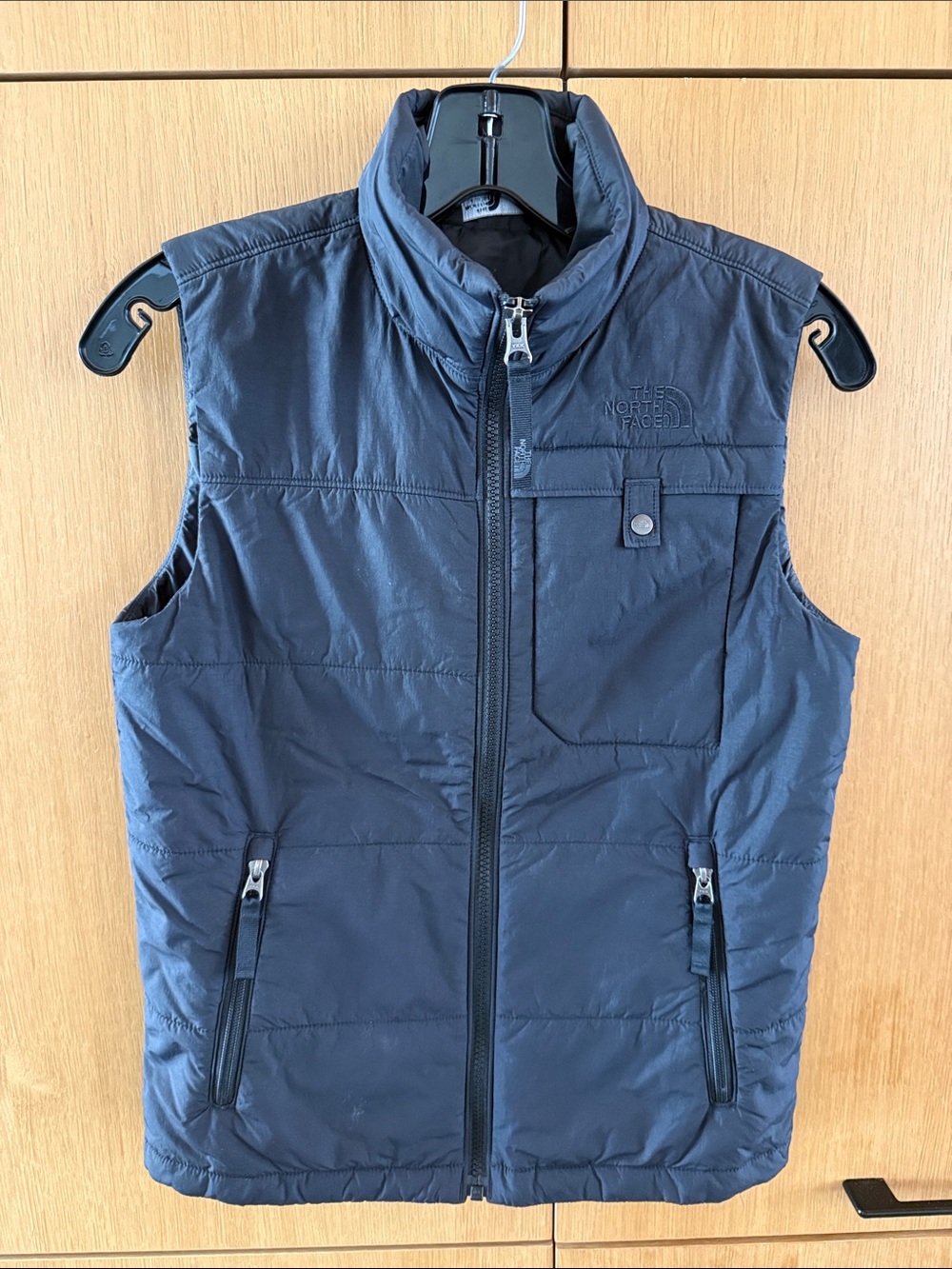 Boys Kids North Face Puffer Zip Up Vest in Black Color Size 10-12 Medium